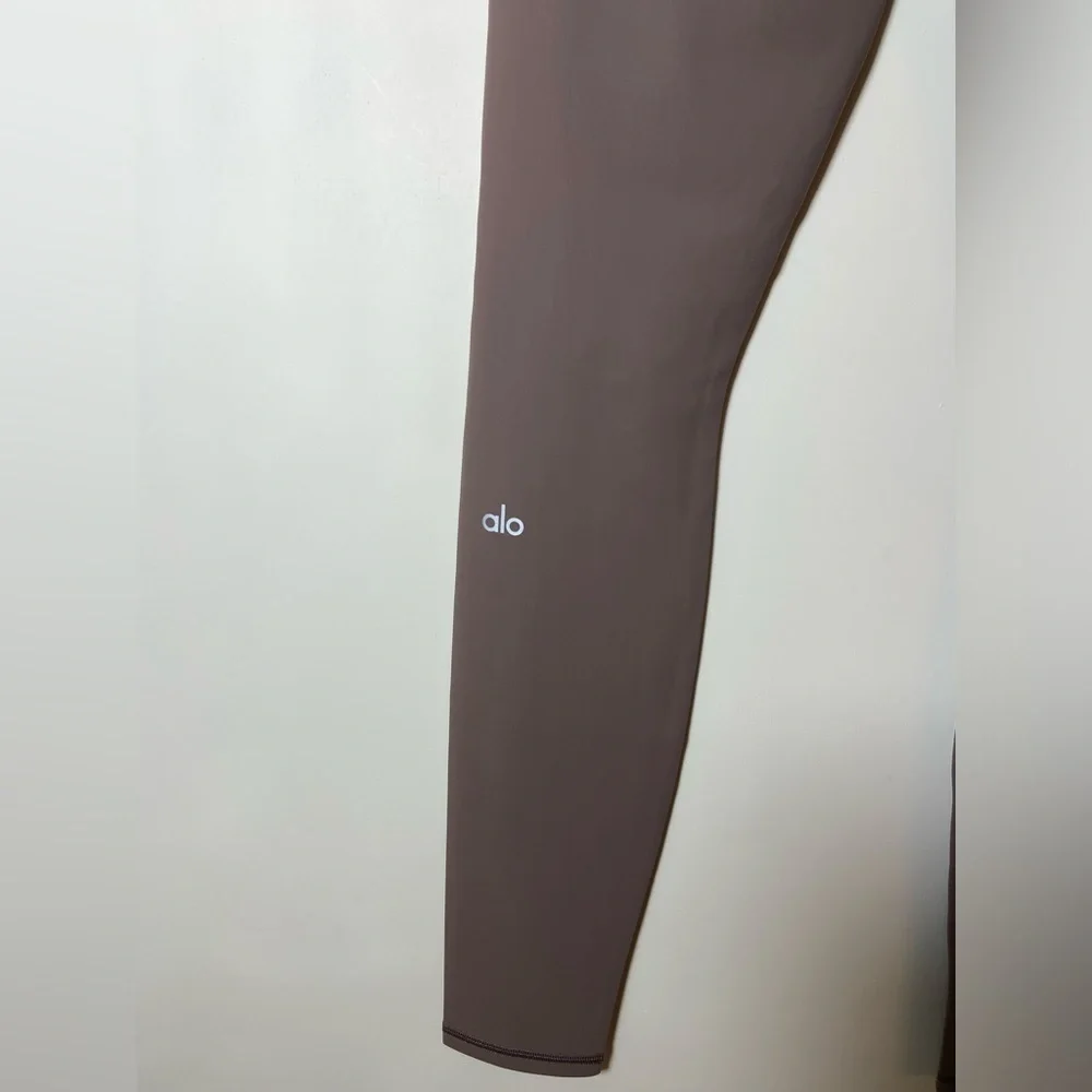 ALO Yoga Size S High Waist Ripped Warrior Distressed Leggings in Beige New
